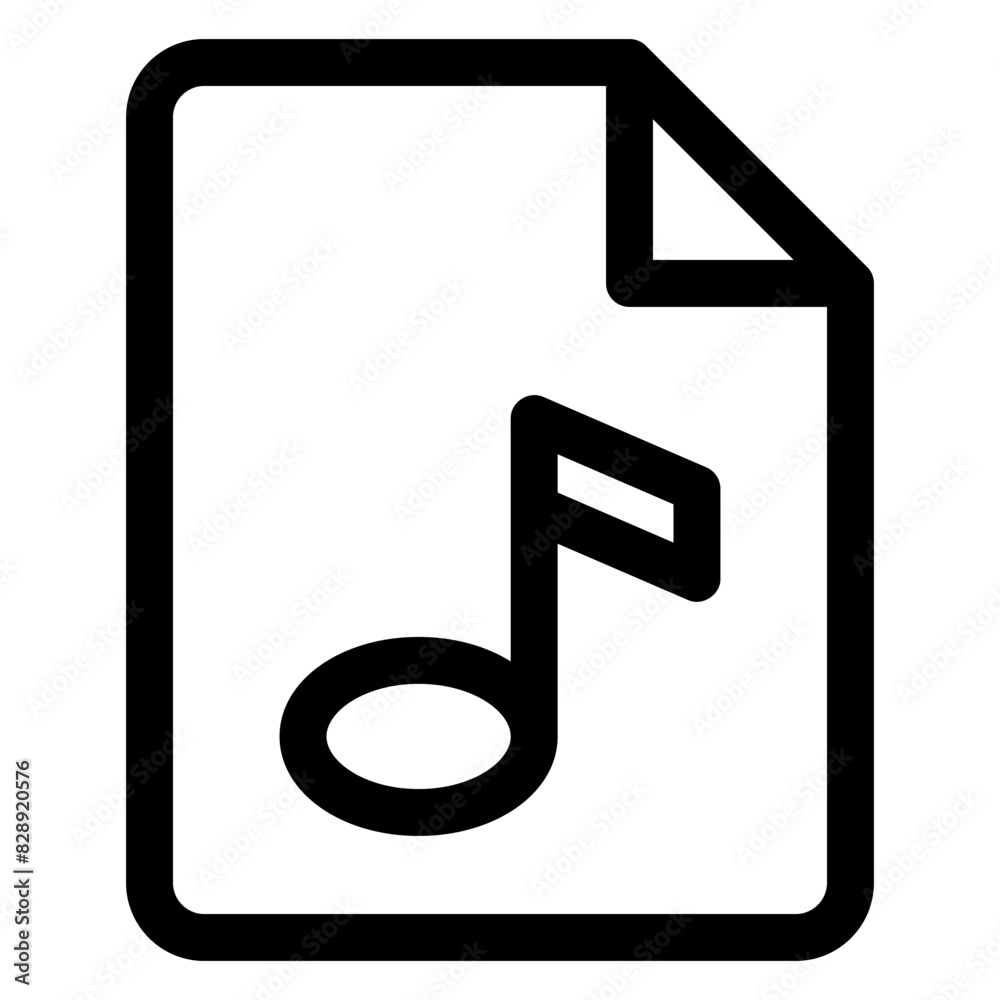 audio line icon vector illustration isolated on white background audio line icon vector illustration isolated on white background