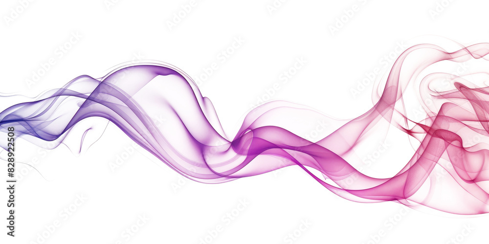© David Kreuzberg - purple pink smooth smoke wave isolated on white or transparent png