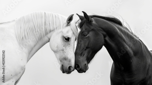 Black and white animals