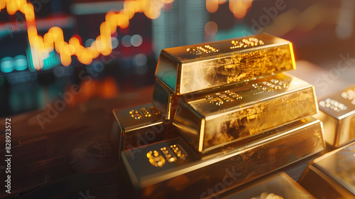 Gold bars and gold market