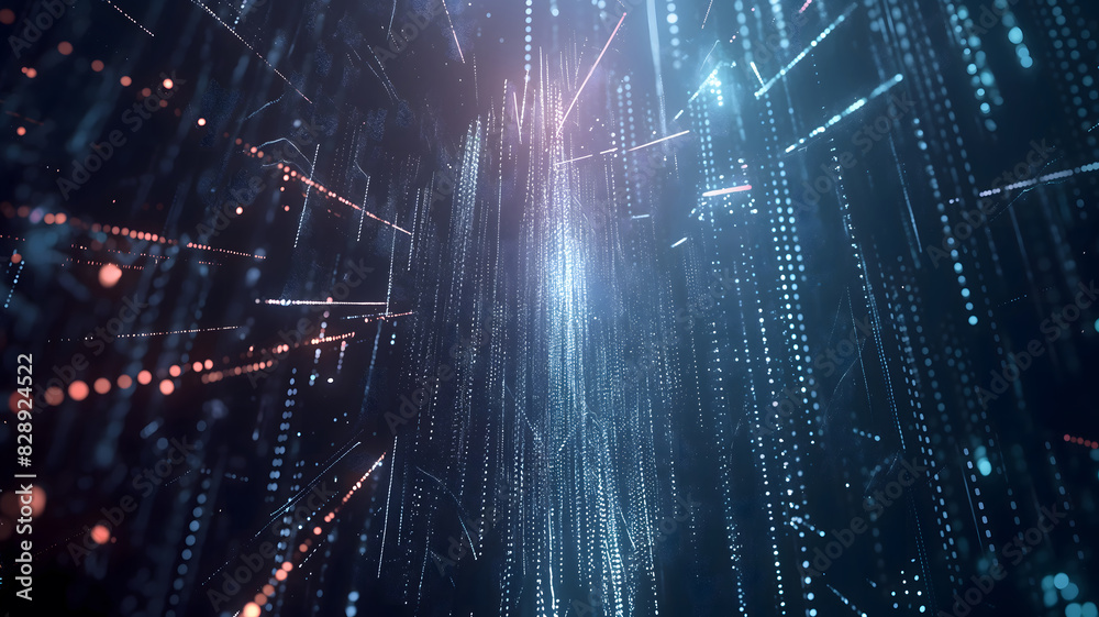 Blue digital binary data on computer screen background wallpaper ...