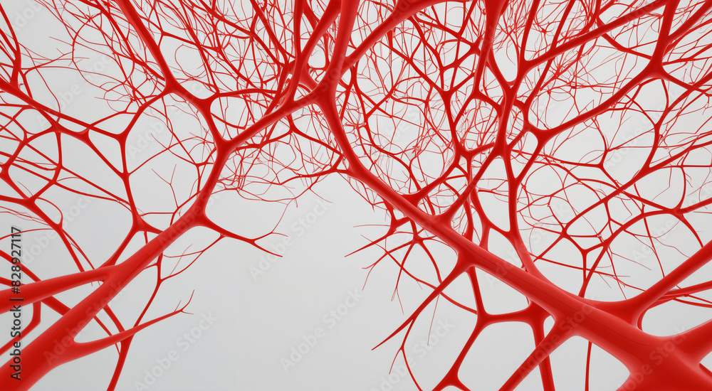 red and white concept art | neurons and connections red and white concept art | neurons and connections