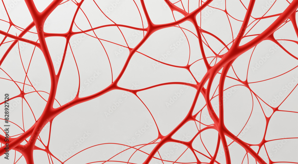 red and white concept art | neurons and connections red and white concept art | neurons and connections