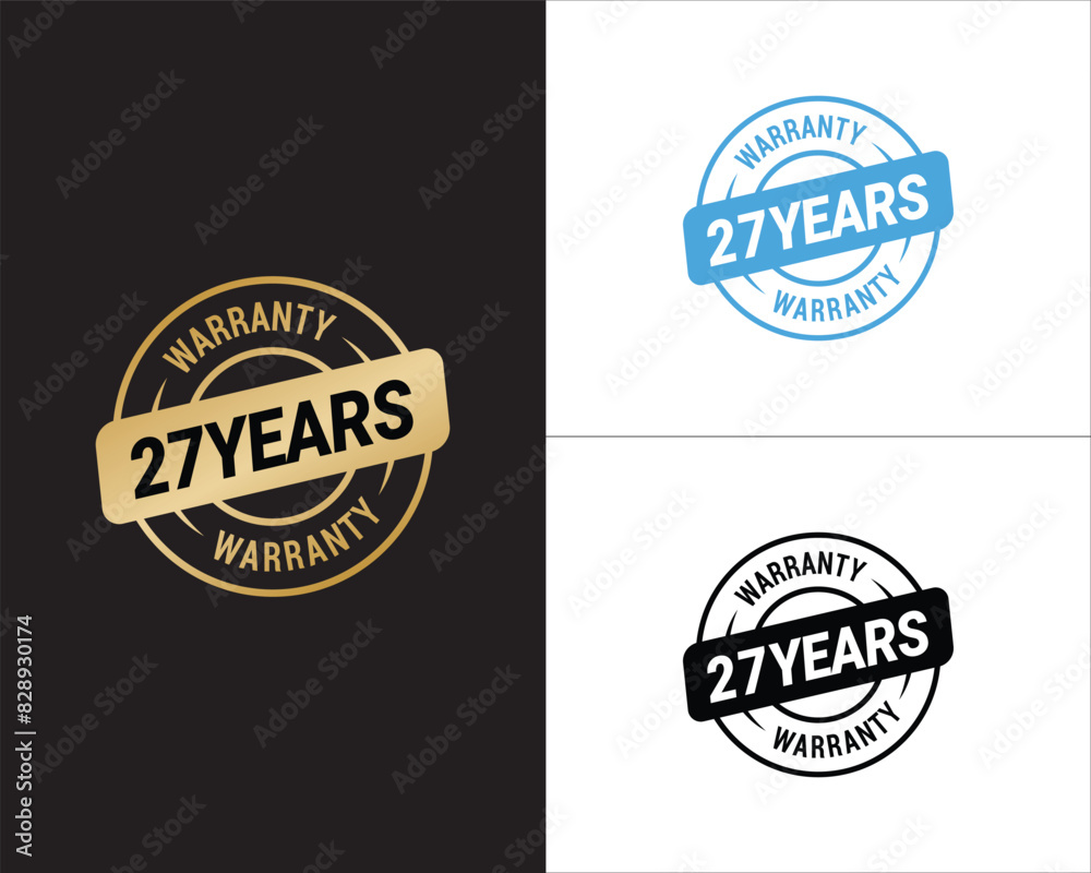 27 Years Warranty Vector, 27 Years Warranty Logo 27 Years Warranty Vector, 27 Years Warranty Logo