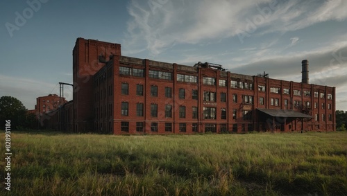 abandoned red brick factory building © Анастасия Макевич