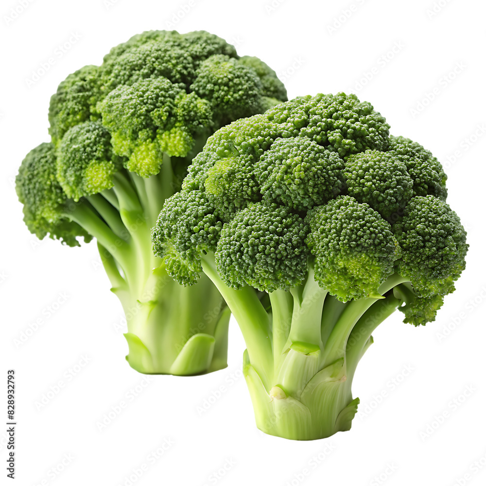 Fresh broccoli isolated on white background ai generated Fresh broccoli isolated on white background ai generated