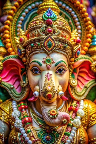 Wallpaper Mural beautiful decorated hindu lord ganpati idol for ganesh chaturthi celebration Torontodigital.ca