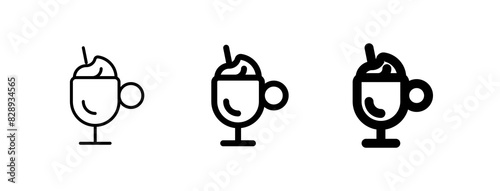 Editable frappe vector icon. Cafe, coffee shop, restaurant, drink, beverages. Part of a big icon set family. Perfect for web and app interfaces, presentations, infographics, etc