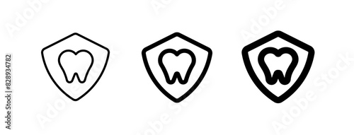 Editable dental protection vector icon. Dentistry, healthcare, medical. Part of a big icon set family. Perfect for web and app interfaces, presentations, infographics, etc