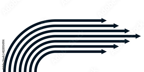 Selecting the direction of the arrow. Vector design ready to use for fabric, textile, wrapping and more. Modern style.	