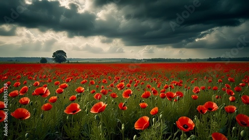 field of poppies photo