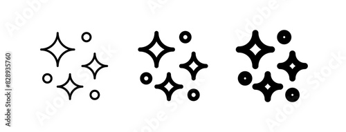 Editable sparkle and bubble vector icon. Part of a big icon set family. Perfect for web and app interfaces, presentations, infographics, etc