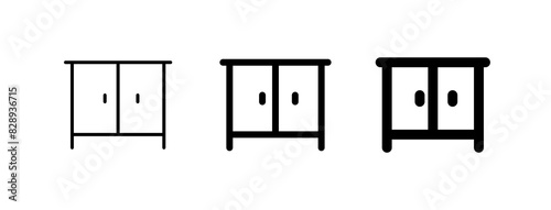 Editable cabinet, nightstand vector icon. Part of a big icon set family. Perfect for web and app interfaces, presentations, infographics, etc