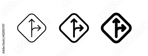 Editable road sign vector icon. Map, location, navigation. Part of a big icon set family. Perfect for web and app interfaces, presentations, infographics, etc