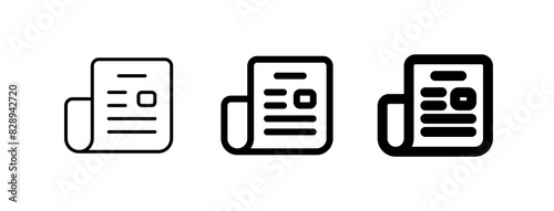 Editable newspaper, newsletter vector icon. Part of a big icon set family. Perfect for web and app interfaces, presentations, infographics, etc