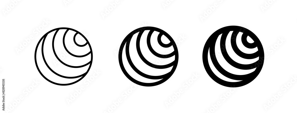 Editable gym ball vector icon. Part of a big icon set family. Perfect for web and app interfaces, presentations, infographics, etc
