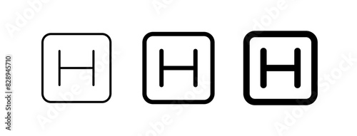 Editable hospital sign vector icon. Part of a big icon set family. Perfect for web and app interfaces, presentations, infographics, etc