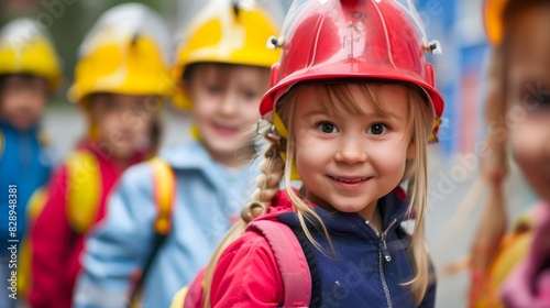 Children Practicing & Learning Emergency Safety