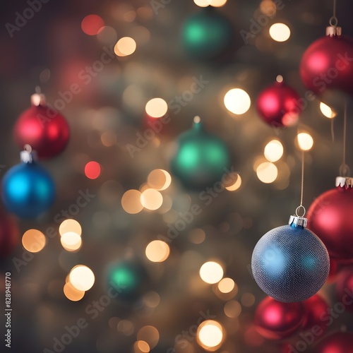 A Christmas blured background