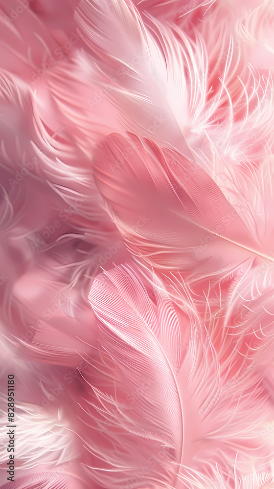 Fototapeta premium pastel colored feathers