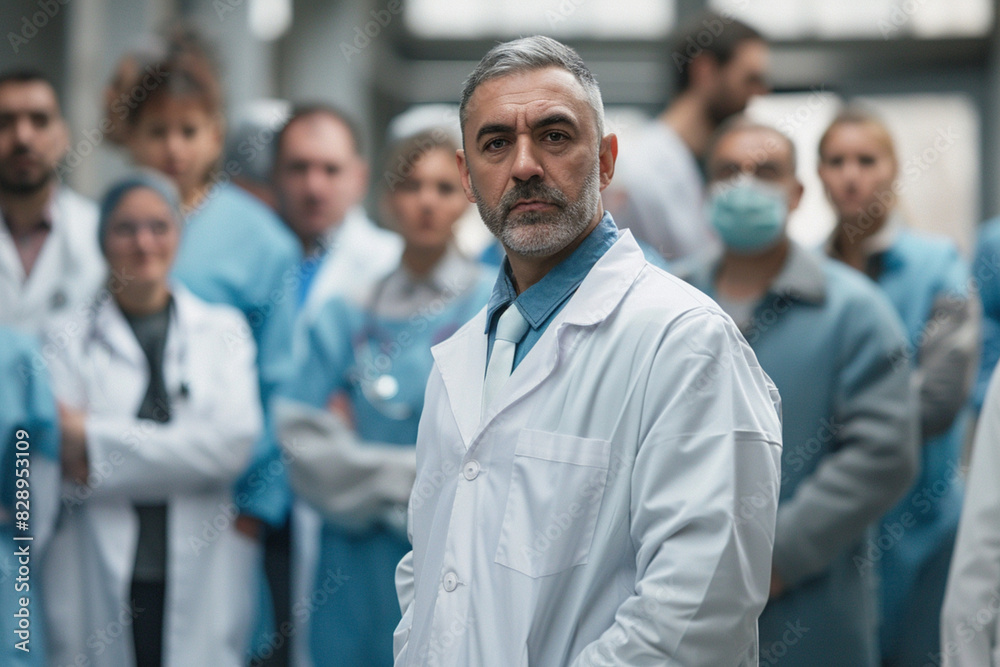 portrait of team, portrait of team of doctors in hospital portrait of team, portrait of team of doctors in hospital