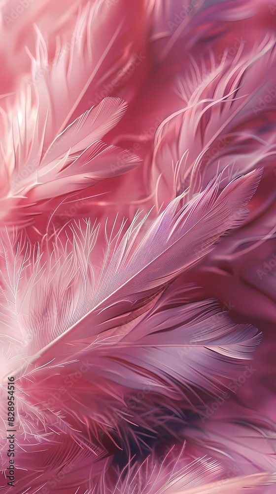 Fototapeta premium pastel colored feathers