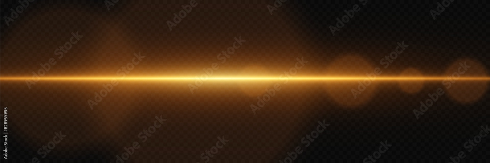 Neon glowing line. A ray of light and glare. On a transparent background. Neon glowing line. A ray of light and glare. On a transparent background.