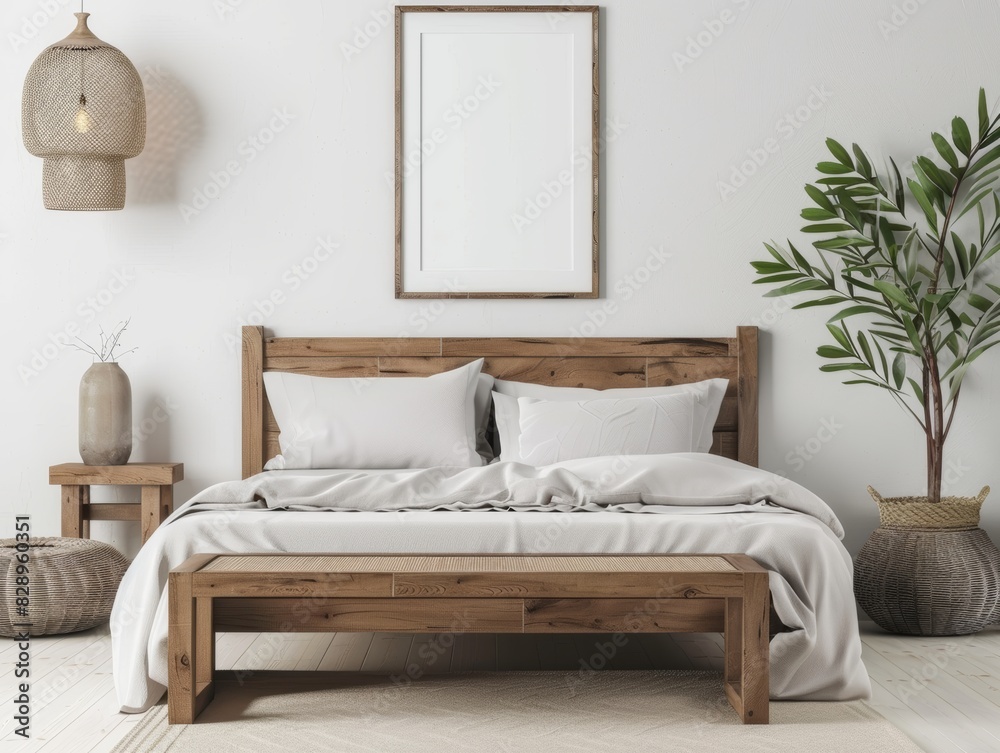 Minimalist Bedroom Design with Textured Wall Minimalist Bedroom Design with Textured Wall
