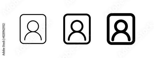 Editable person, portrait vector icon. Part of a big icon set family. Perfect for web and app interfaces, presentations, infographics, etc