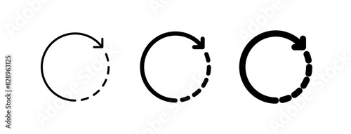 Editable rotate arrow vector icon. Part of a big icon set family. Perfect for web and app interfaces, presentations, infographics, etc