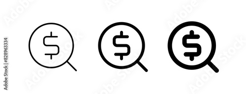 Editable money, profit seeking vector icon. Part of a big icon set family. Perfect for web and app interfaces, presentations, infographics, etc