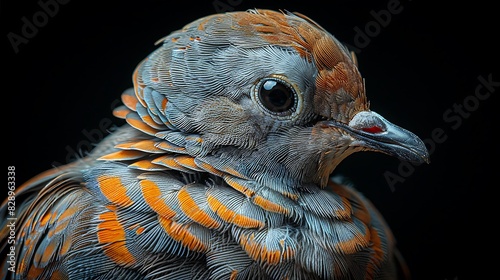 juvenile Socorro Dove Zenaida graysoni with brown and gray feathers extinct in the wild native to Mexico North America photo