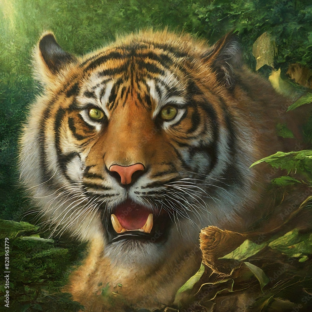 Fototapeta premium A mythical tiger