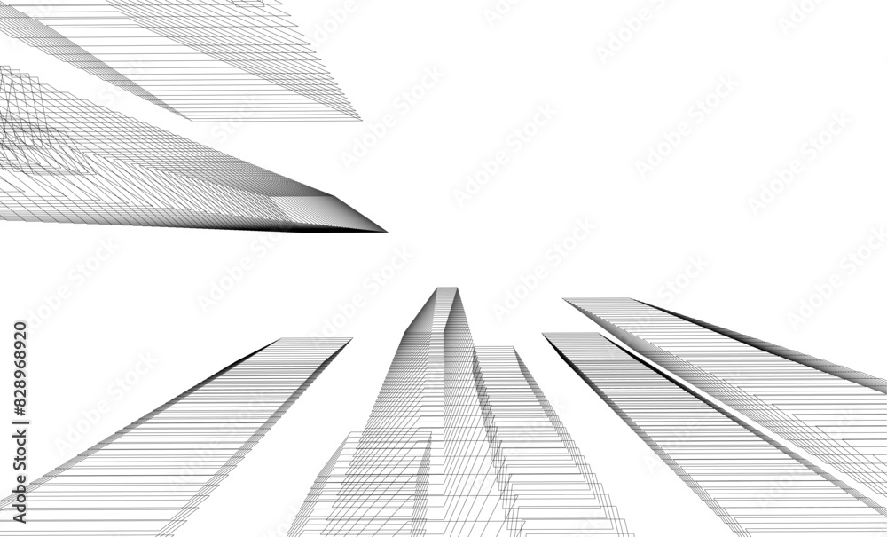 architecture building 3d vector illustration architecture building 3d vector illustration
