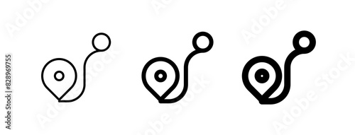 Editable route tracker vector icon. Part of a big icon set family. Perfect for web and app interfaces, presentations, infographics, etc