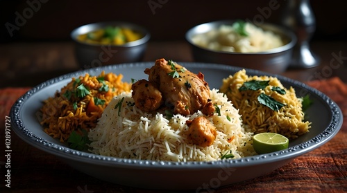 yogurt Rice raitha, hydrabadi salads, and Ramadan superb chicken pulao appetizer with vegetables, Eid Ul Adha basmati close to the north, and superb biryani. King chicken biriyani with fresh herbs