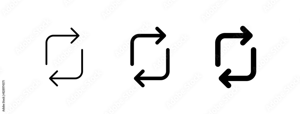 Editable vector rotation arrows icon. Part of a big icon set family. Perfect for web and app interfaces, presentations, infographics, etc Editable vector rotation arrows icon. Part of a big icon set family. Perfect for web and app interfaces, presentations, infographics, etc