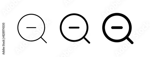 Editable vector zoom out icon. Part of a big icon set family. Perfect for web and app interfaces, presentations, infographics, etc