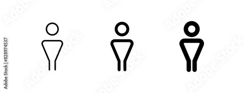 Editable male restroom vector icon. Part of a big icon set family. Perfect for web and app interfaces, presentations, infographics, etc