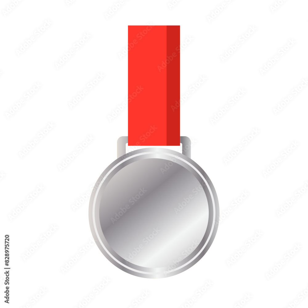 Silver Award medals isolated on white background, Flat Modern design , Illustration Vector EPS 10 Silver Award medals isolated on white background, Flat Modern design , Illustration Vector EPS 10