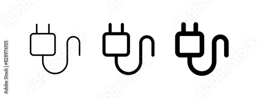 Editable vector charger cable icon. Part of a big icon set family. Perfect for web and app interfaces, presentations, infographics, etc