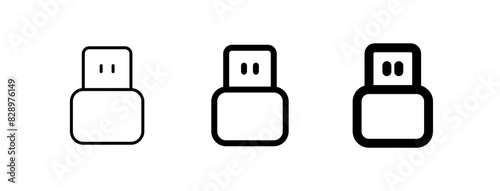Editable vector usb plug icon. Part of a big icon set family. Perfect for web and app interfaces, presentations, infographics, etc