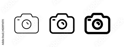 Editable vector photo digital camera icon. Part of a big icon set family. Perfect for web and app interfaces, presentations, infographics, etc