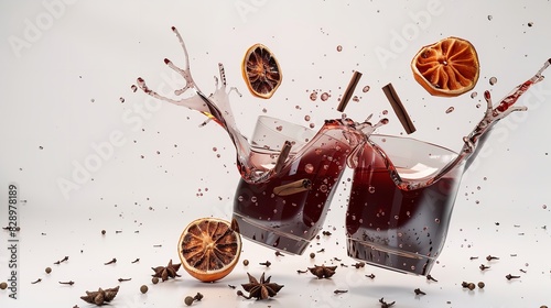 Splashes of Mulled Wine and Falling Cinnamon
 photo