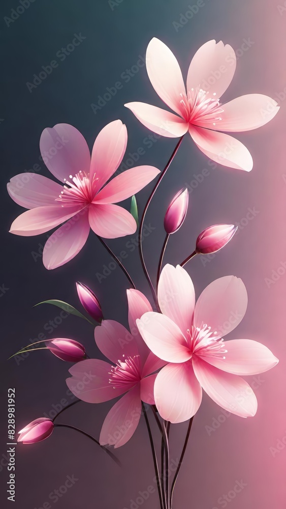 Pink flowers, Floral art, Blooming flowers