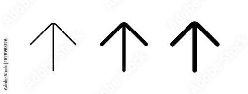 Vector single arrow chevron up icon. Black, white background. Perfect for app and web interfaces, infographics, presentations, marketing, etc.