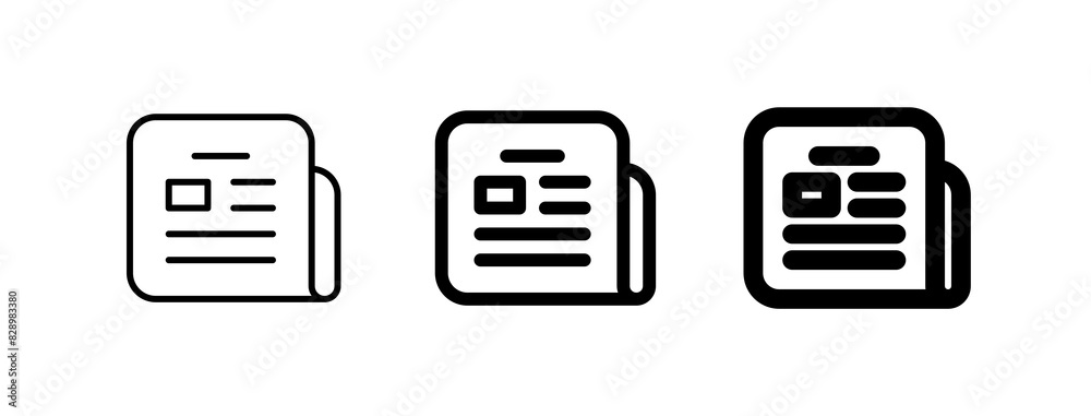 Vector newspaper newsletter icon. Black, white background. Perfect for app and web interfaces, infographics, presentations, marketing, etc. Vector newspaper newsletter icon. Black, white background. Perfect for app and web interfaces, infographics, presentations, marketing, etc.