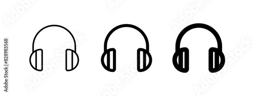 Editable vector headphones earmuffs icon. Black, transparent white background. Part of a big icon set family. Perfect for web and app interfaces, presentations, infographics, etc