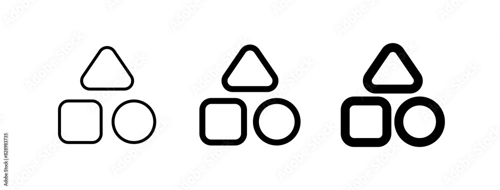 Editable vector shapes category icon. Part of a big icon set family. Perfect for web and app interfaces, presentations, infographics, etc