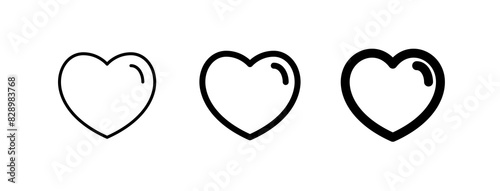 Editable vector heart love favorite bookmark icon. Part of a big icon set family. Perfect for web and app interfaces, presentations, infographics, etc
